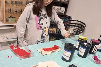 laboratorio di decorazione magliette