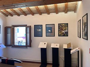 Foto dell'allestimento della mostra
