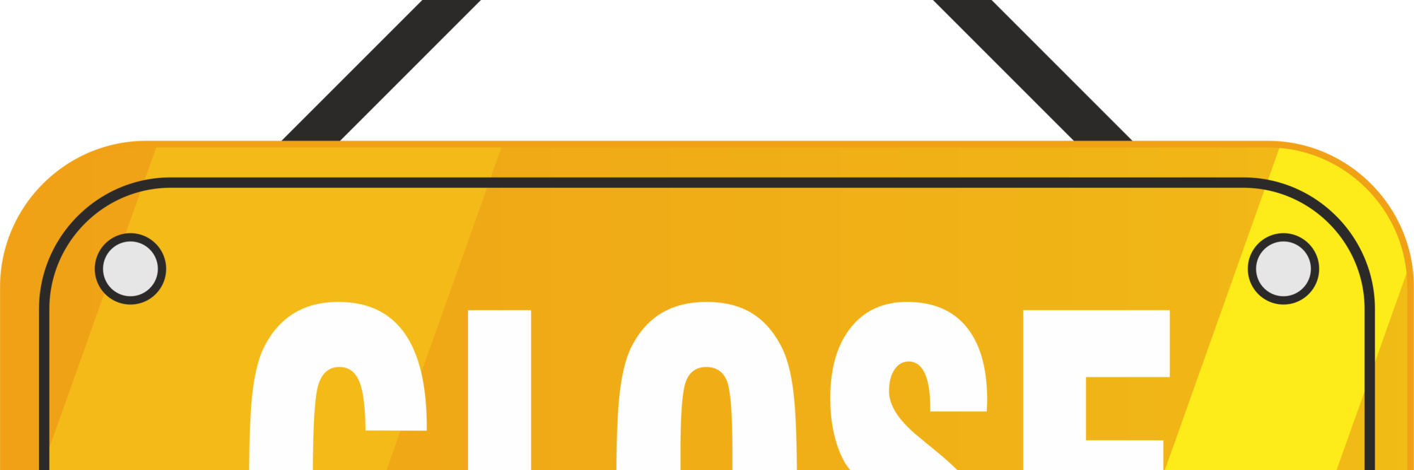 Disegno di cartello di chiusura