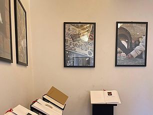 Foto dell'allestimento della mostra