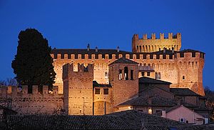 Foto del Castello di Gradara di Notte