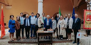 Foto autorità del Comune di Gradara e delle Città Gemellate