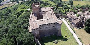 foto Vista dall'alto castello di Gradara