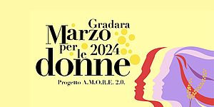 Locandina iniziative Marzo per le Donne, Gradara 2024
