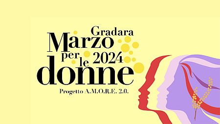 Locandina iniziative Marzo per le Donne, Gradara 2024