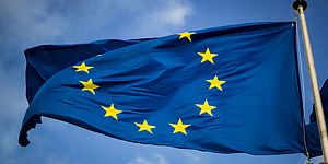 Foto della bandiera europea