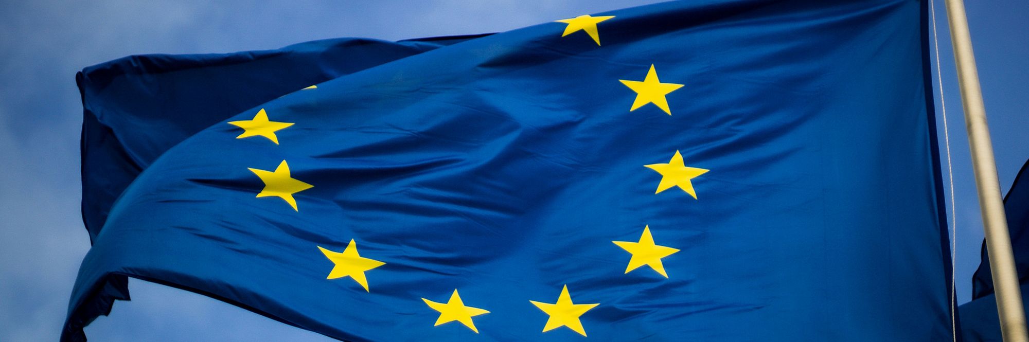 Foto della bandiera europea