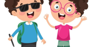 Disegno di bambino e bambina