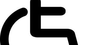 Disegnop di persona in sedia a rotelle