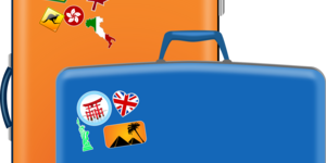 Disegno di due valigie