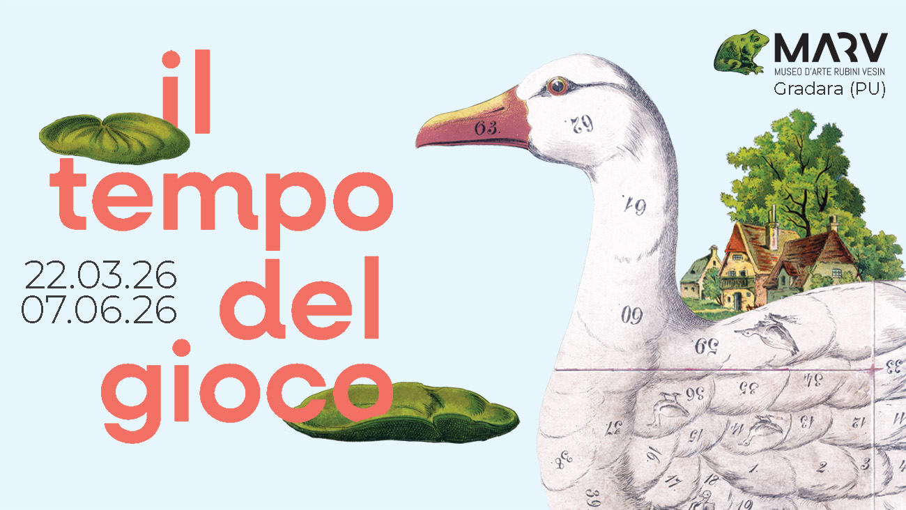 Grafica della mostra al museo MARV il Tempo del Gioco